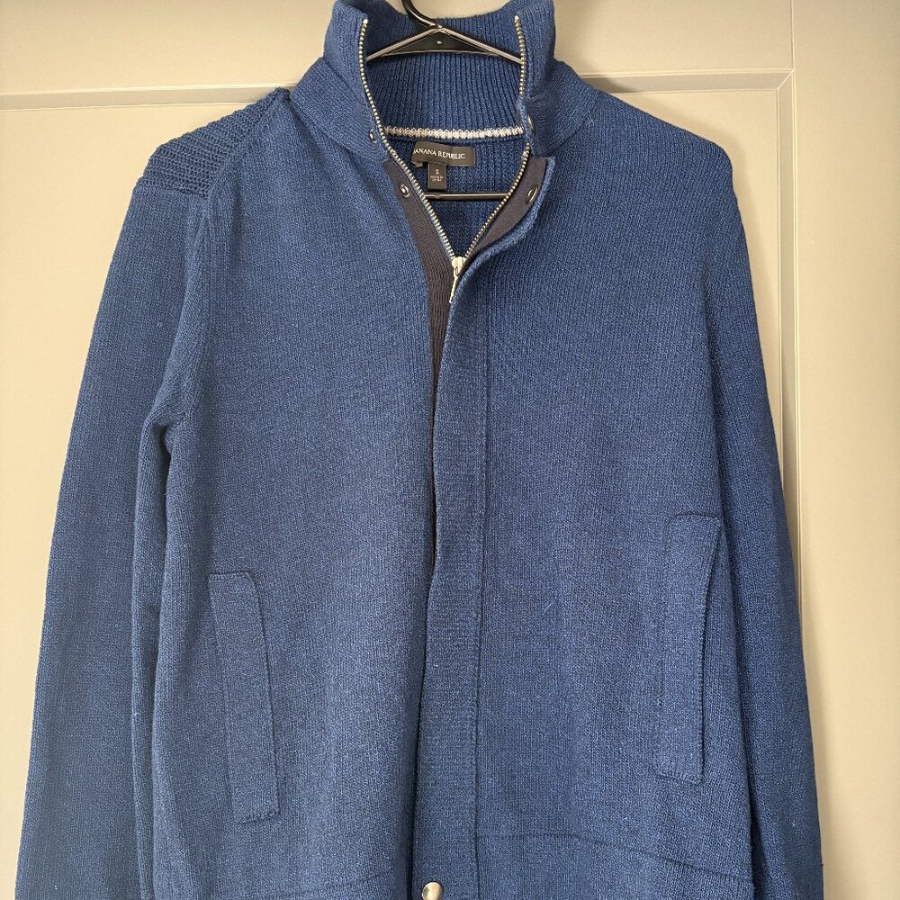 Blue Banana Republic full-zip cardigan sweater - Size S
